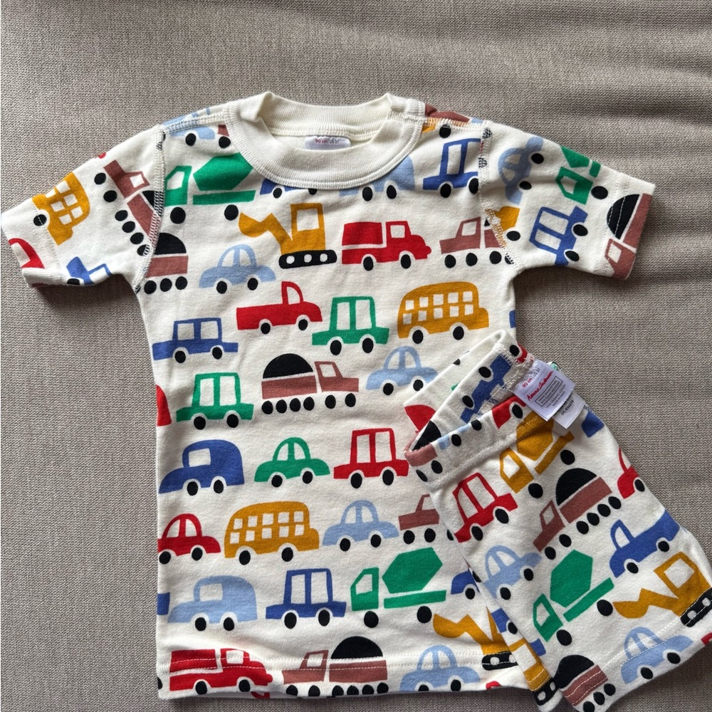 Hanna Andersson Kids Pajama Set - Multicolor Vehicle Print